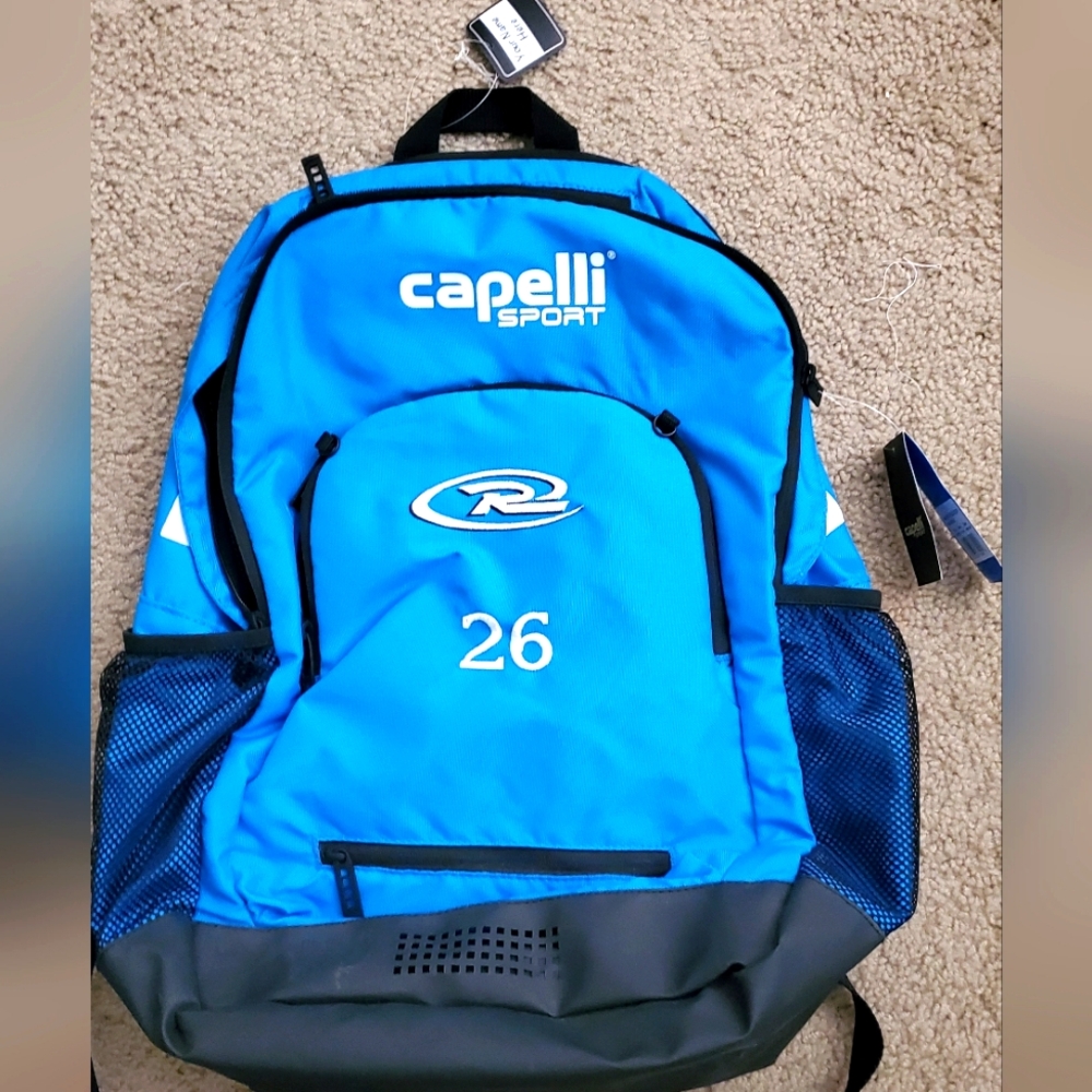 Soccer backpack.  Brand new with tags